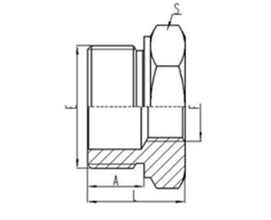 英製外螺紋（wén）六角端麵（miàn）O形圈密封|英製固定（dìng）內螺紋鋼墊密封