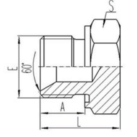 英製外螺紋ED膠墊（diàn）密（mì）封堵（dǔ）頭