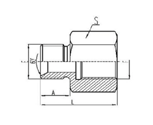 英製外螺紋60°內錐麵密封或組合墊密封堵頭|英製固定內螺紋鋼墊密封