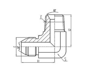 90°彎（wān）英（yīng）製外螺（luó）紋60°外錐麵密封|英（yīng）錐管外（wài）螺紋密封