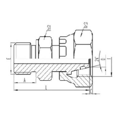 公製外螺紋六角端麵O形（xíng）圈（quān）密封|公製活動內螺紋24°外（wài）錐麵O形圈密封（fēng）