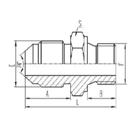 公製外螺紋（wén）74°外錐麵密封|公製外螺紋組合（hé）墊密封
