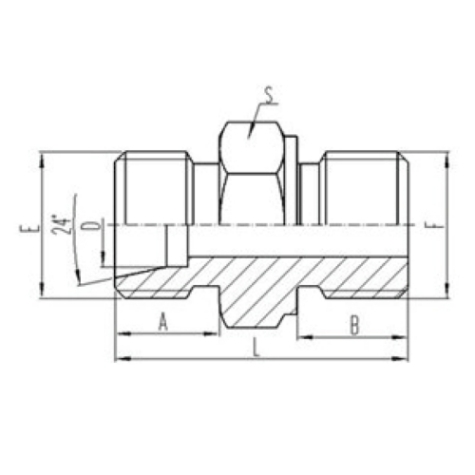 公製外螺紋24°內（nèi）錐麵密（mì）封|公製外螺紋六角端麵O形圈密封