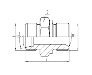公製外螺紋24°內錐麵密封|公製外螺紋60°內錐麵密封或組合墊密封