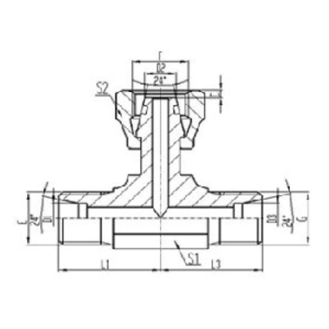 公製外螺紋24°內錐麵密封|公製活動內螺紋24°外錐麵O形圈密封|公製外螺紋24°內錐麵密封