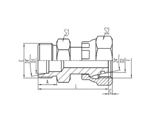 公製（zhì）外螺紋24°內錐麵（miàn）密封|公製活動內螺紋24°外錐麵O形圈密封