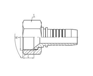 公製內螺紋74°內錐麵密封