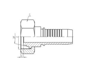 公（gōng）製內螺紋24°外錐麵帶O形圈密封重係列（liè）