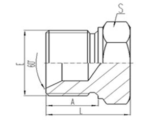 公製外（wài）螺紋60°內錐麵密封或組合墊密封堵（dǔ）頭