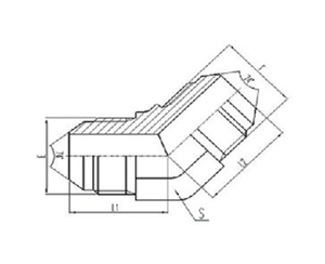 美製JIC螺紋74°錐（zhuī）麵密封過渡接頭
