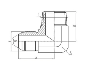 美製JIC螺紋74°錐麵密封過渡接頭