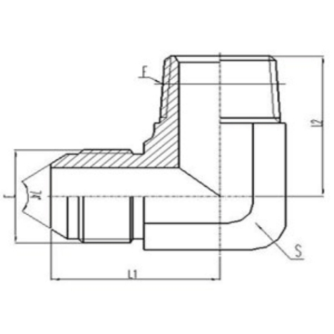 美（měi）製JIC螺紋（wén）74°錐麵密封過渡接頭