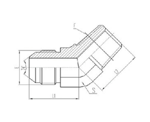 美製JIC螺紋74°錐麵密封過渡接頭（tóu）