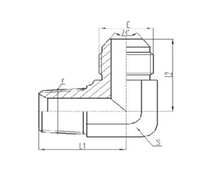 美製JIC螺紋74°錐麵密封過渡接頭