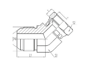 美製JIC螺紋（wén）74°錐麵密封過渡接頭