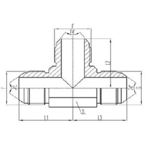 美（měi）製JIC螺紋74°錐麵密封過渡接頭